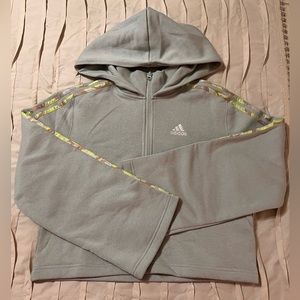 New with Tags MSRP $60 Adidas Women's Size XS AOP HD Fleece Sweatshirt